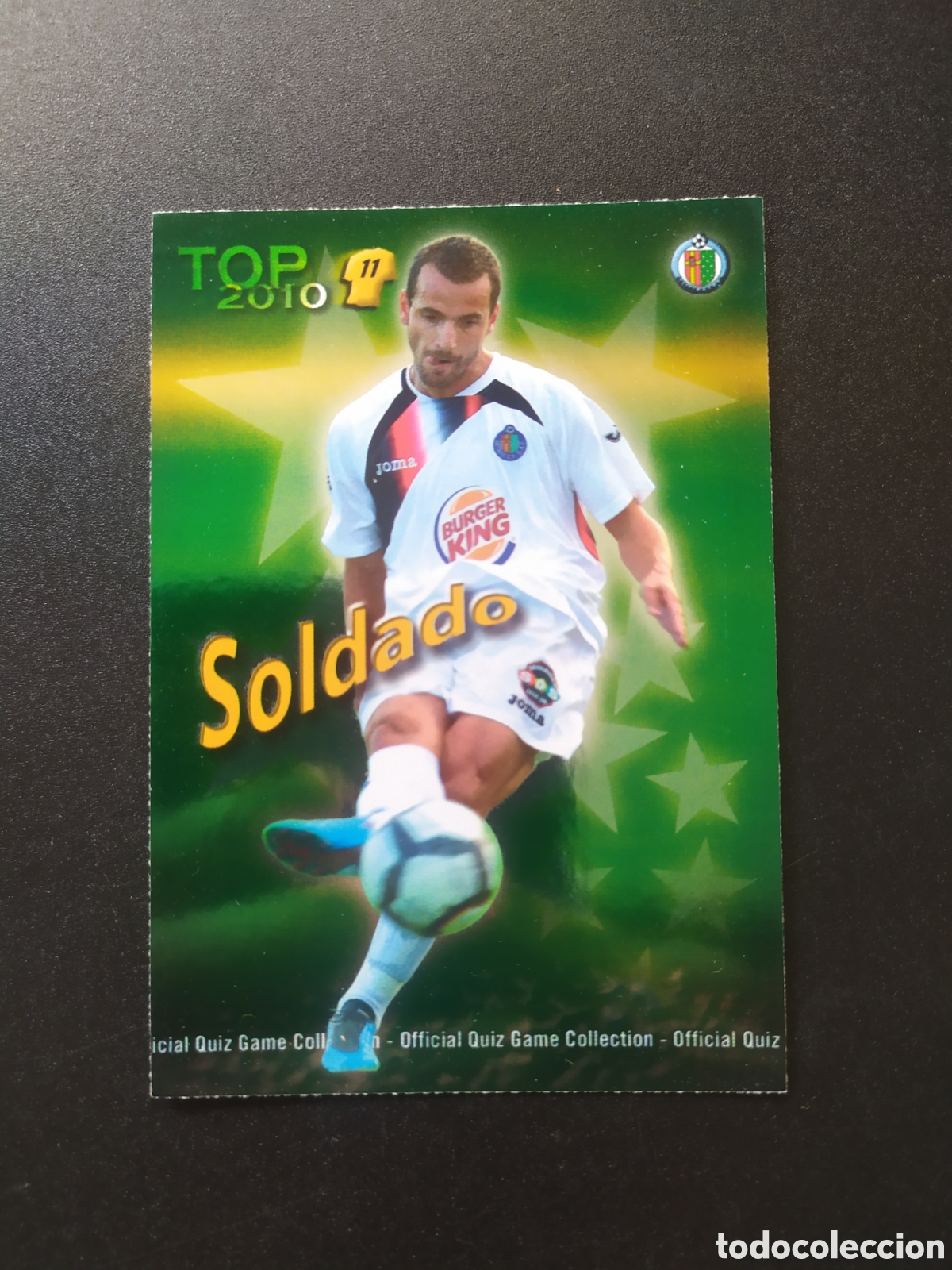 Cromos de f&uacute;tbol: Mundicromo fichas Liga 2009 2010 09 10 Soldado top brillo verde n&deg; 638 Getafe