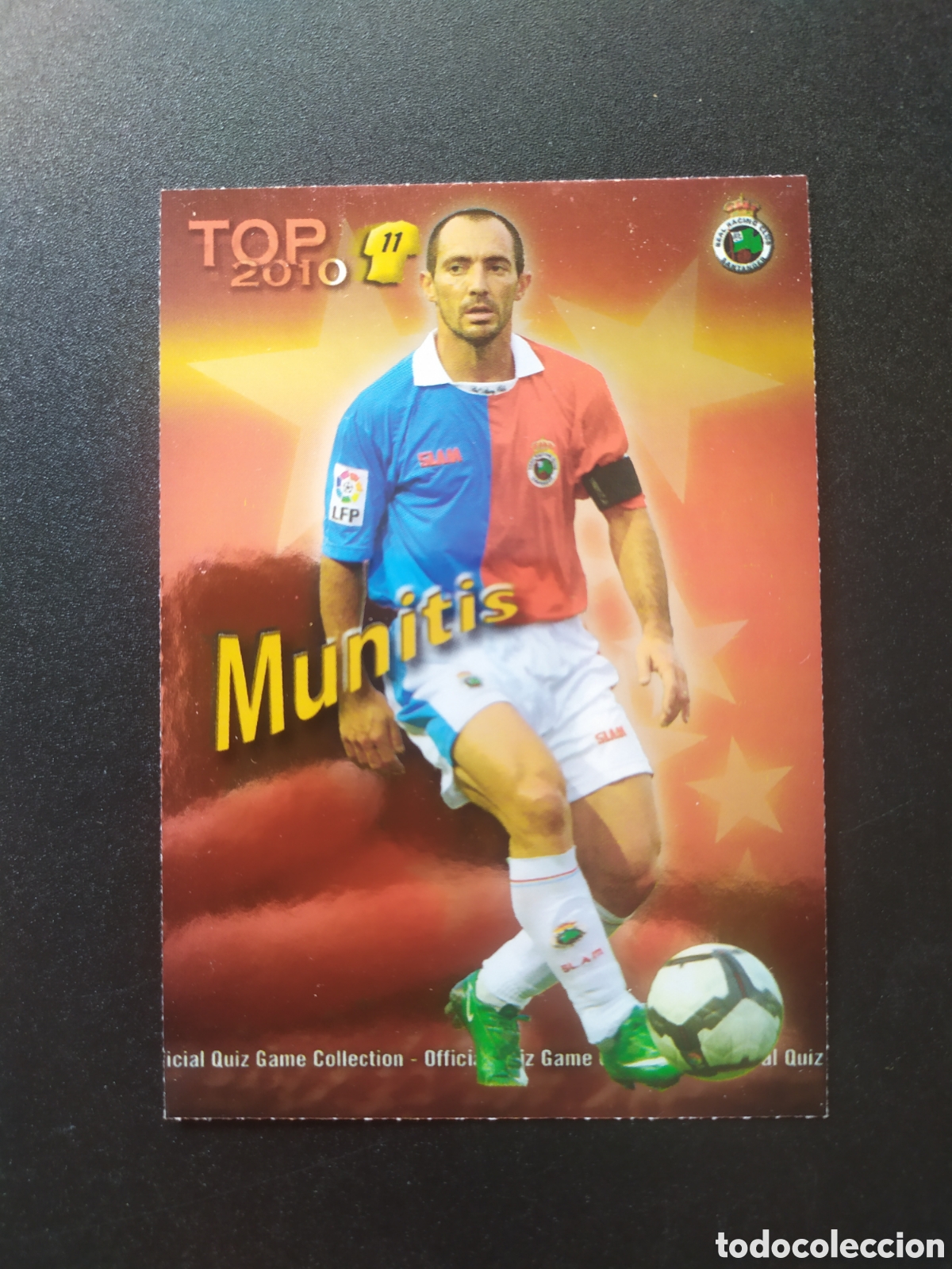 Cromos de f&uacute;tbol: Mundicromo fichas Liga 2009 2010 09 10 Munitis top brillo rojo n&deg; 639 Racing Santander