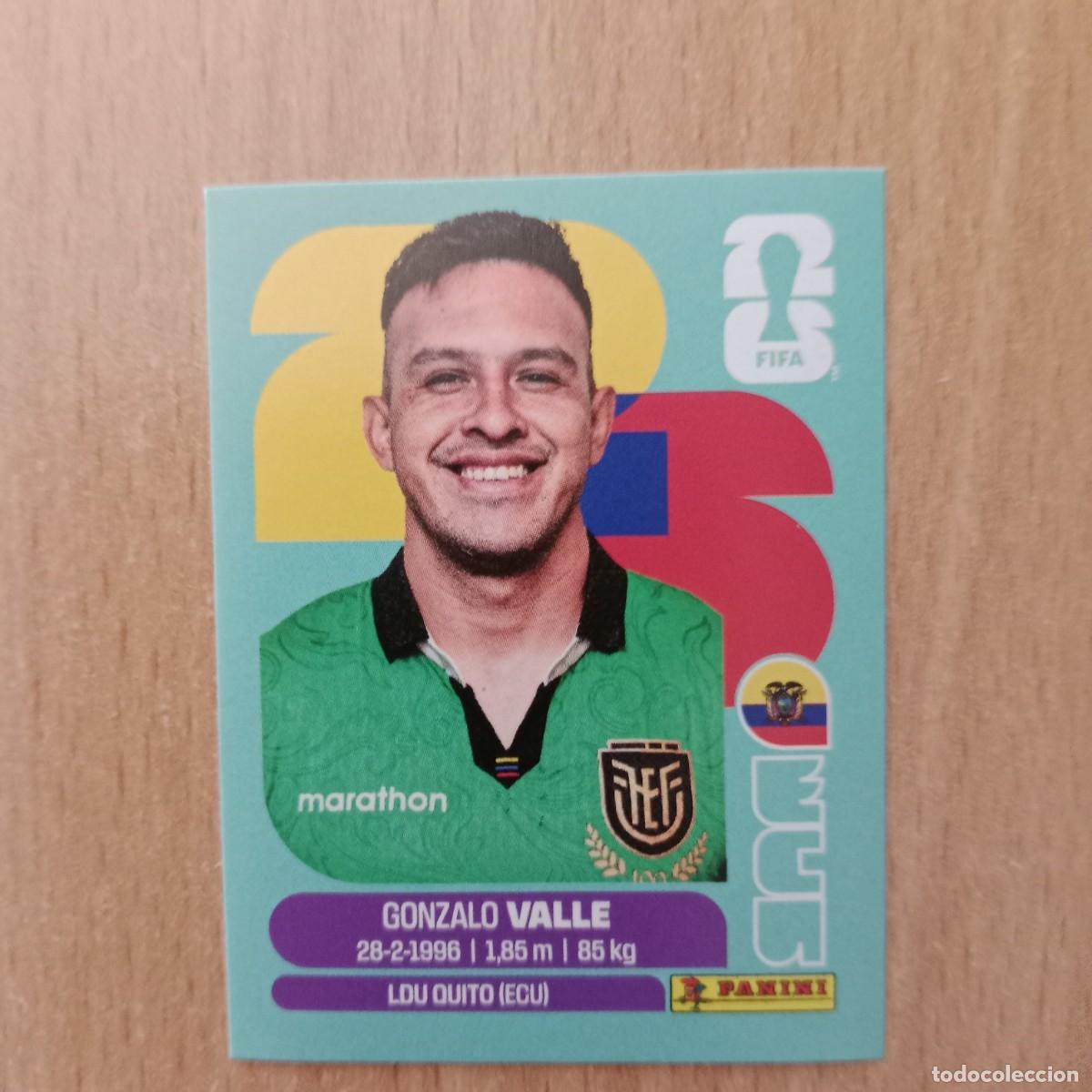 Cromos de f&uacute;tbol: GONZALO VALLE , ECUADOR , STICKER CROMO N&ordm; ECU 3 , FIFA WORLD CUP 2026 - PANINI - A&Ntilde;O 2026.