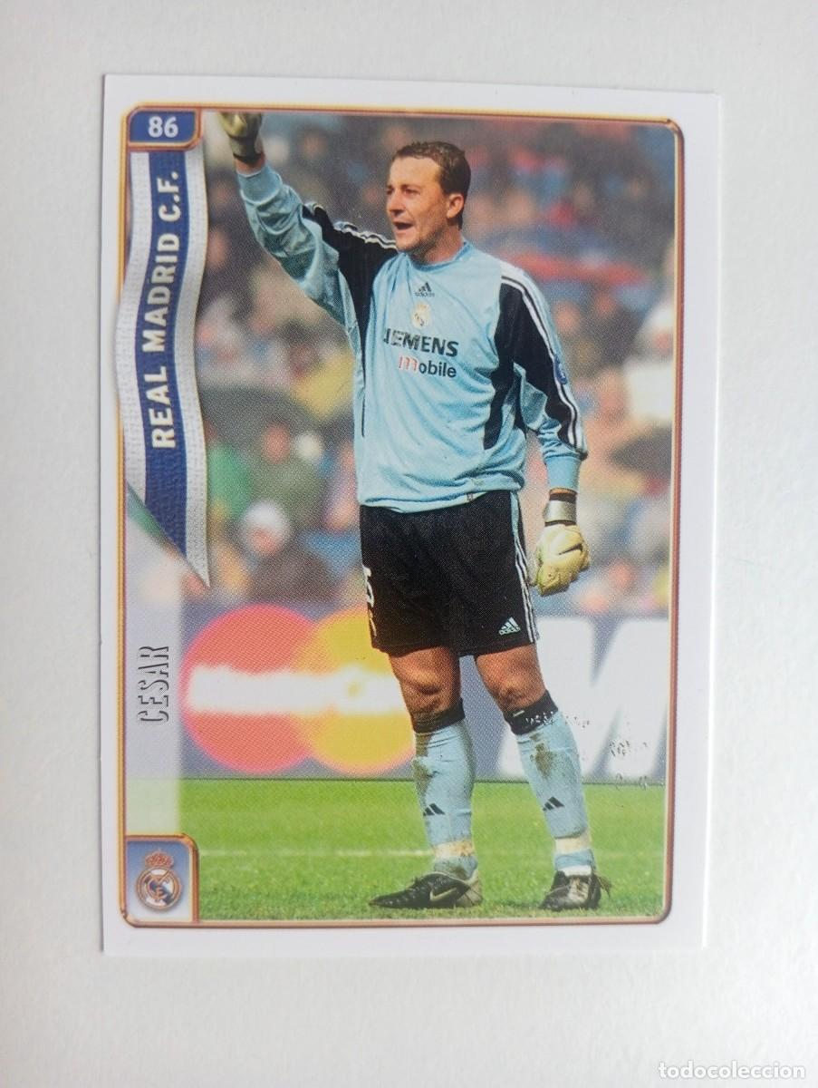 Cromos de f&uacute;tbol: CROMO FUTBOL REAL MADRID MUNDI CROMO 2004-2005: C&Eacute;SAR S&Aacute;NCHEZ PORTERO