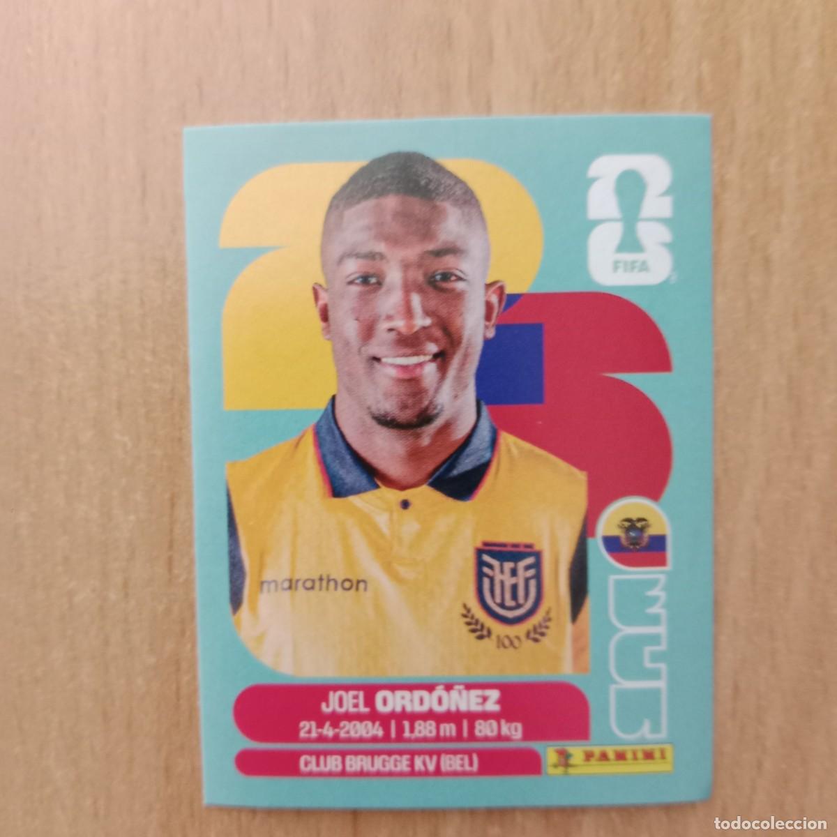 Cromos de f&uacute;tbol: JOEL ORD&Oacute;&Ntilde;EZ , ECUADOR , STICKER CROMO N&ordm; ECU 8 , FIFA WORLD CUP 2026 - PANINI - A&Ntilde;O 2026.