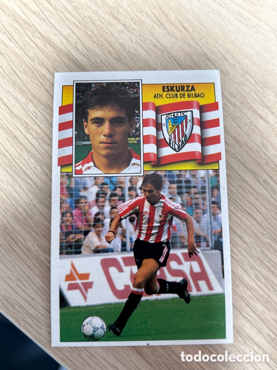 Cromos de f&uacute;tbol: ESKURZA ATHLETIC CLUB DE BILBAO LIGA ESTE 1990 1991 90 91 NUNCA PEGADO SIN PEGAR