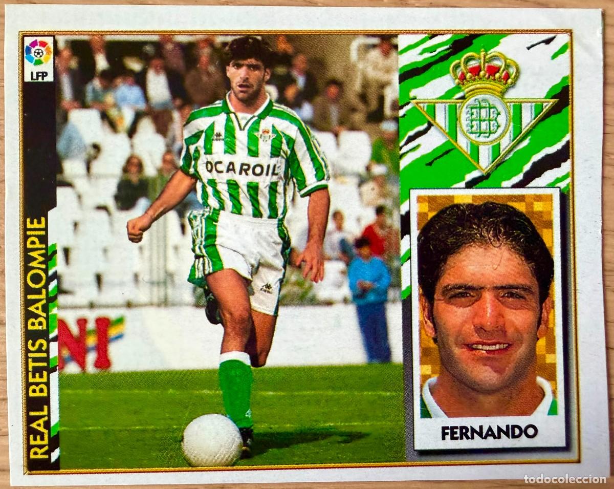 Cartes &agrave; collectionner de Football: FERNANDO FICHAJE 1 REAL BETIS 97 98 1997 1998 LIGA EDICIONES ESTE RECORTADO STICKER