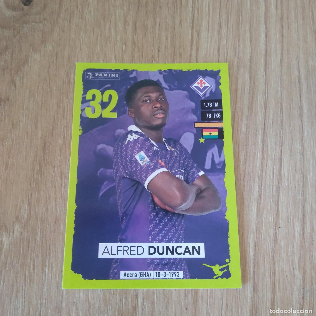 Cartes &agrave; collectionner de Football: 118 ALFRED DUNCAN FIORENTINA CROMO FUTBOL PANINI LIGA ITALIA 2023-2024 CALCIATORI 23-24