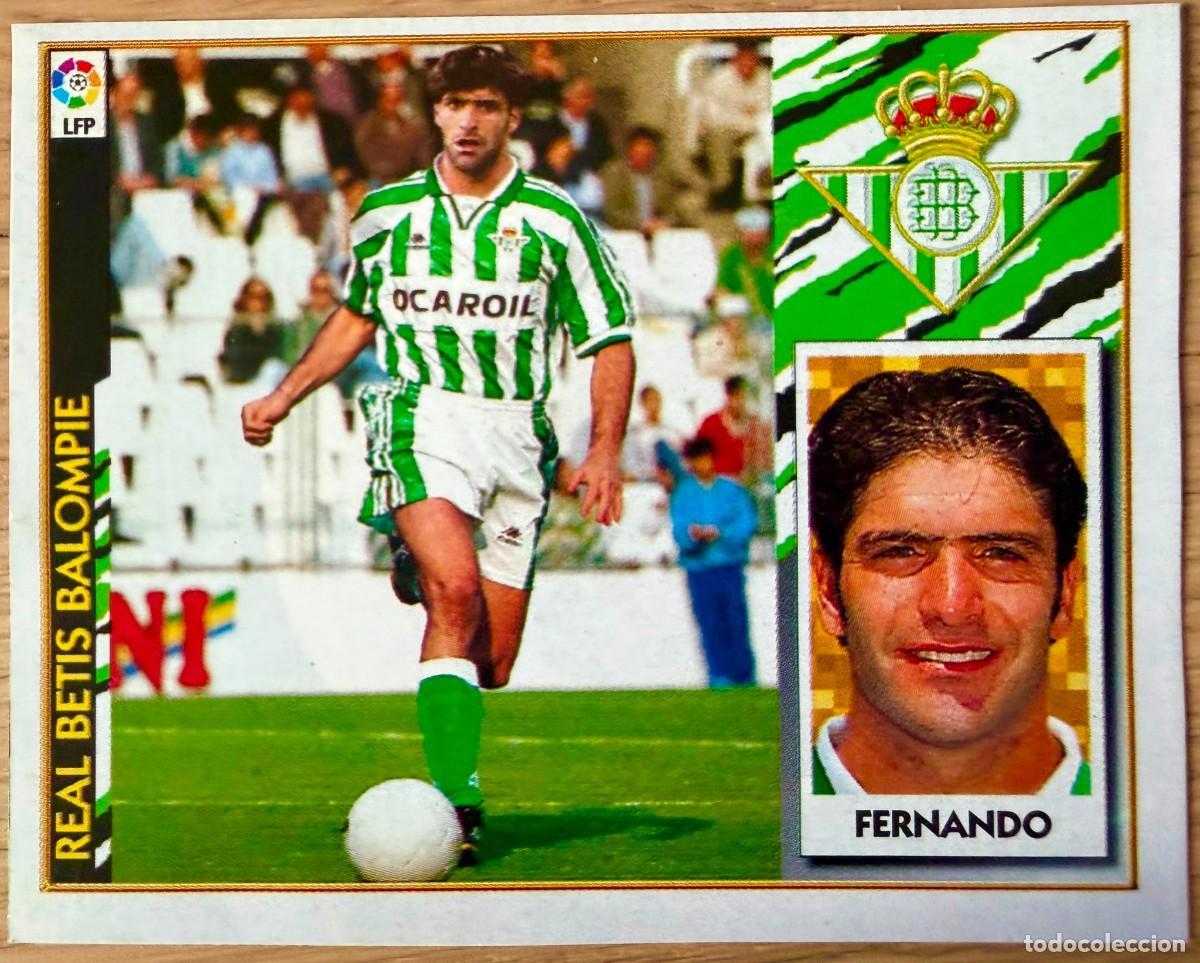 Cartes &agrave; collectionner de Football: FERNANDO FICHAJE 1 REAL BETIS 97 98 1997 1998 LIGA EDICIONES ESTE RECORTADO STICKER