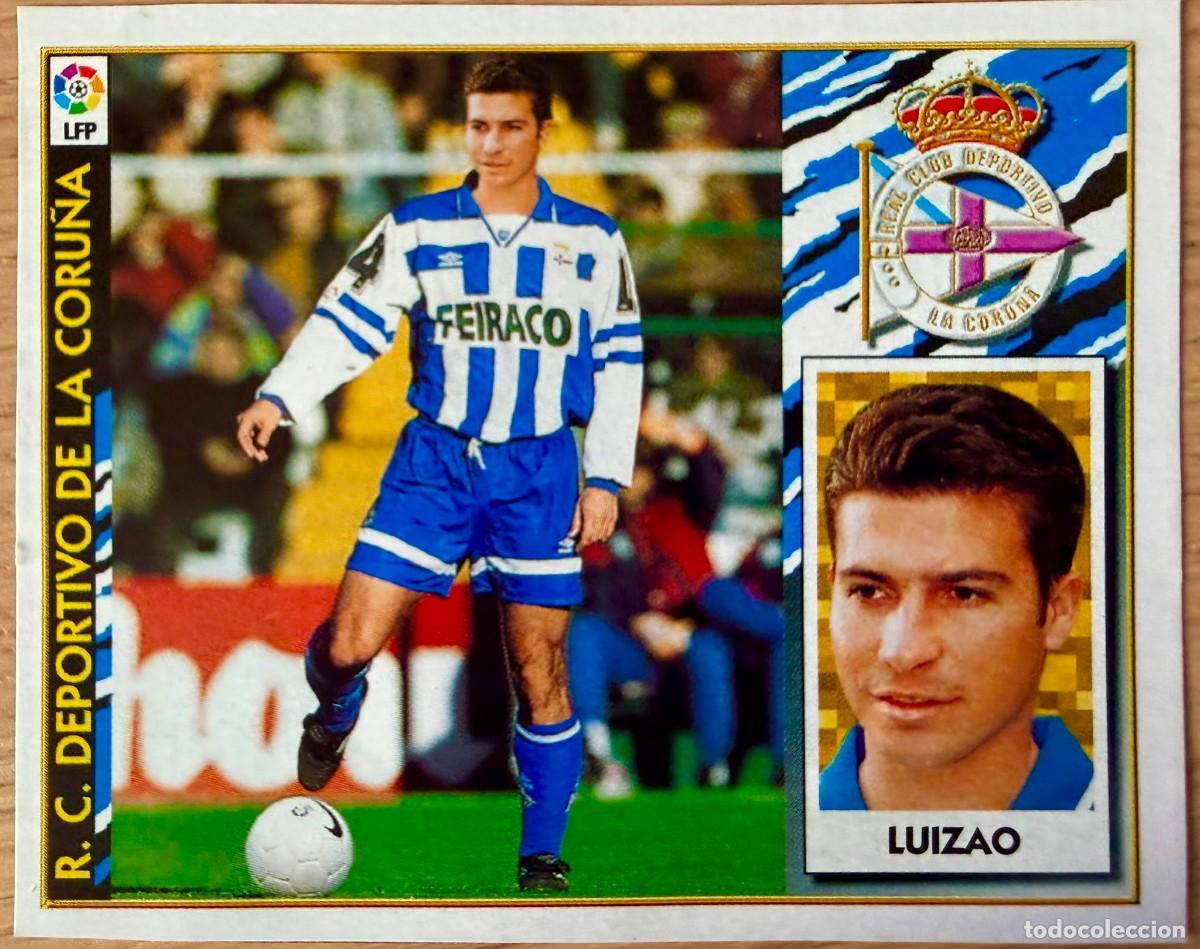 Cartes &agrave; collectionner de Football: LUIZAO FICHAJE 2 DEPORTIVO CORU&Ntilde;A 97 98 1997 1998 LIGA EDICIONES ESTE RECORTADO STICKER