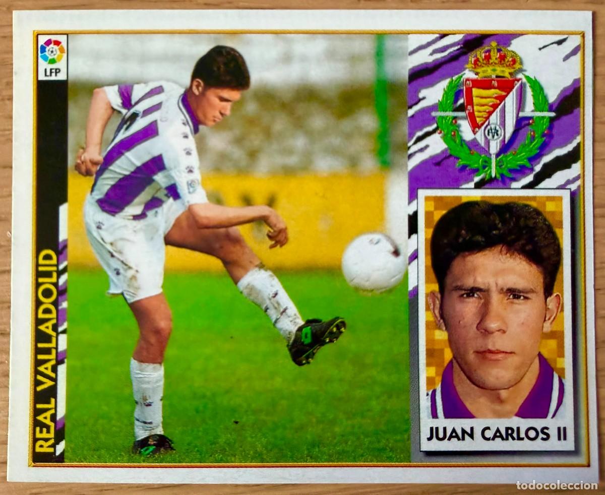 Cromos de f&uacute;tbol: JUAN CARLOS II FICHAJE 4 REAL VALLADOLID 97 98 1997 1998 LIGA EDICIONES ESTE RECORTADO STICKER