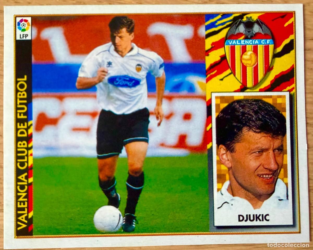 Cromos de f&uacute;tbol: DJUKIC FICHAJE 5 VALENCIA 97 98 1997 1998 LIGA EDICIONES ESTE RECORTADO STICKER