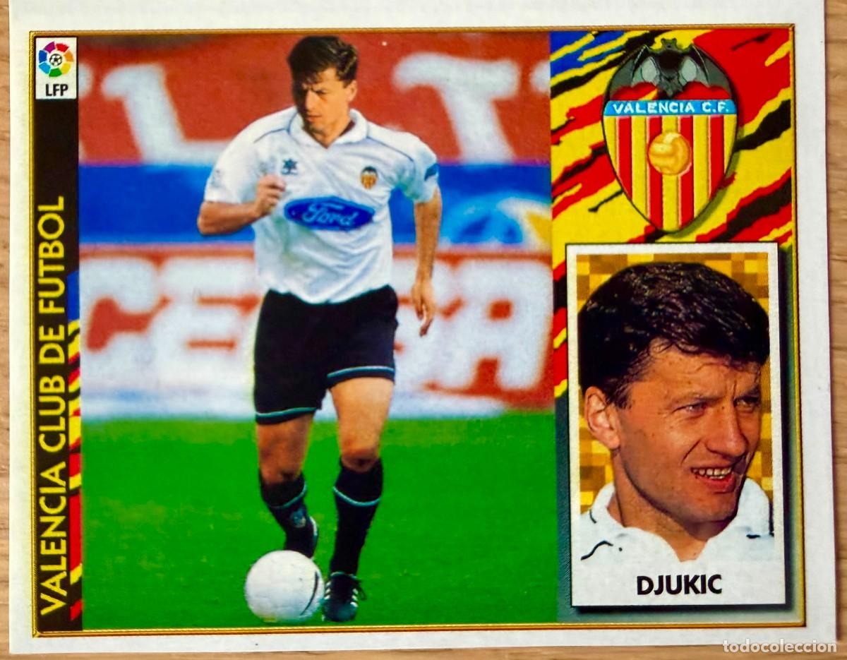 Cromos de f&uacute;tbol: DJUKIC FICHAJE 5 VALENCIA 97 98 1997 1998 LIGA EDICIONES ESTE RECORTADO STICKER