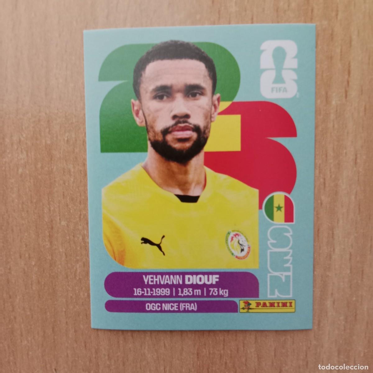 Cromos de f&uacute;tbol: YEHVANN DIOUF , SENEGAL , STICKER CROMO N&ordm; SEN 3 , FIFA WORLD CUP 2026 - PANINI - A&Ntilde;O 2026.