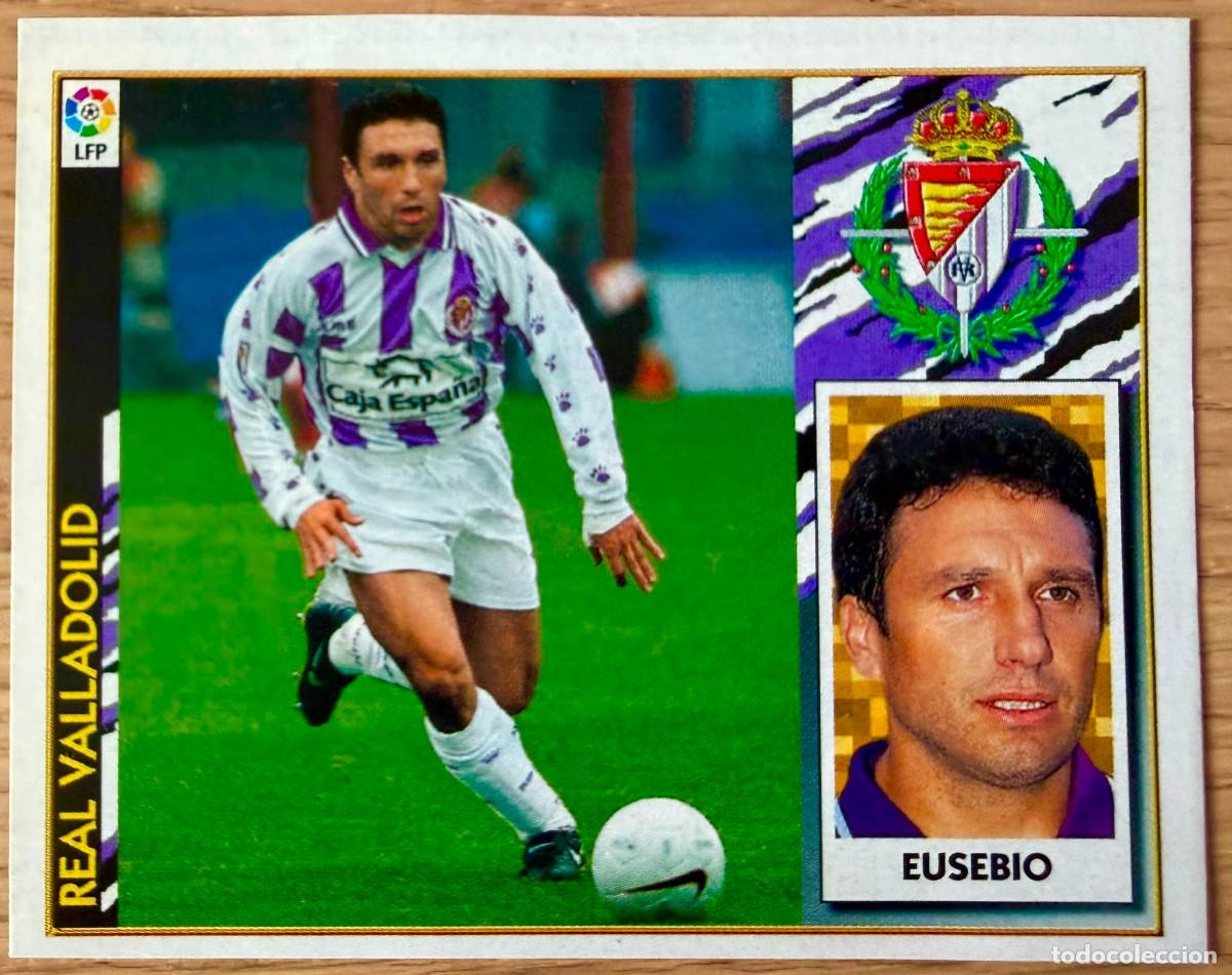 Cromos de f&uacute;tbol: EUSEBIO FICHAJE 7 REAL VALLADOLID 97 98 1997 1998 LIGA EDICIONES ESTE RECORTADO STICKER
