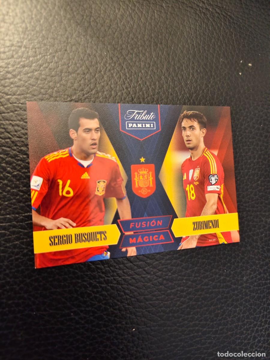 Cromos de f&uacute;tbol: 84. BUSQUETS / ZUBIMENDI TRIBUTO ESPA&Ntilde;A 2010 2026 ESPA&Ntilde;A PANINI VAMOS CAMPEONES MUNDIAL AAH