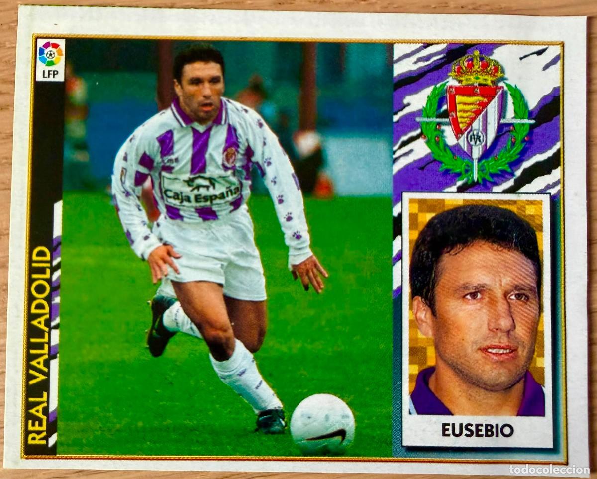 Cromos de f&uacute;tbol: EUSEBIO FICHAJE 7 REAL VALLADOLID 97 98 1997 1998 LIGA EDICIONES ESTE RECORTADO STICKER