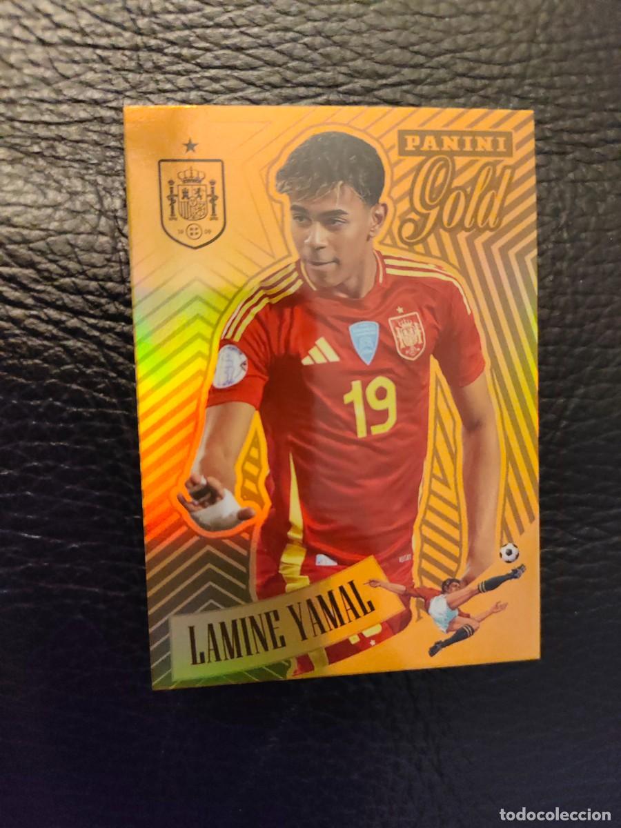 Cromos de f&uacute;tbol: 89. LAMINE YAMAL TRIBUTO ESPA&Ntilde;A 2010 2026 ESPA&Ntilde;A PANINI GOLD PANINI VAMOS CAMPEONES MUNDIAL AAH