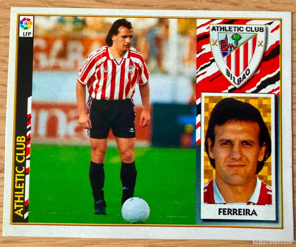 Cromos de f&uacute;tbol: FERREIRA FICHAJE 10 ATHLETIC BILBAO 97 98 1997 1998 LIGA EDICIONES ESTE RECORTADO STICKER