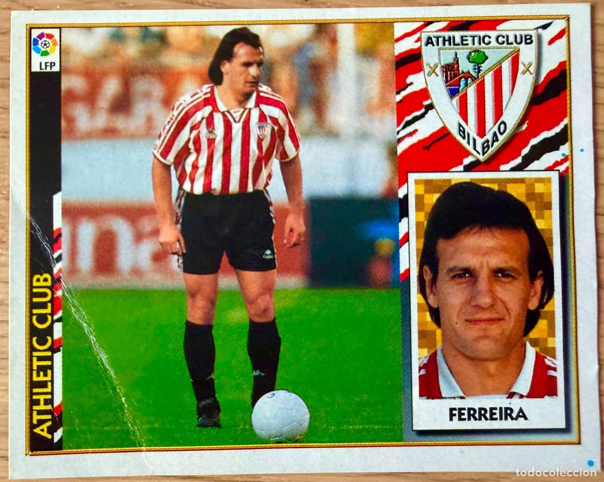 Cromos de f&uacute;tbol: FERREIRA FICHAJE 10 ATHLETIC BILBAO 97 98 1997 1998 LIGA EDICIONES ESTE RECORTADO STICKER