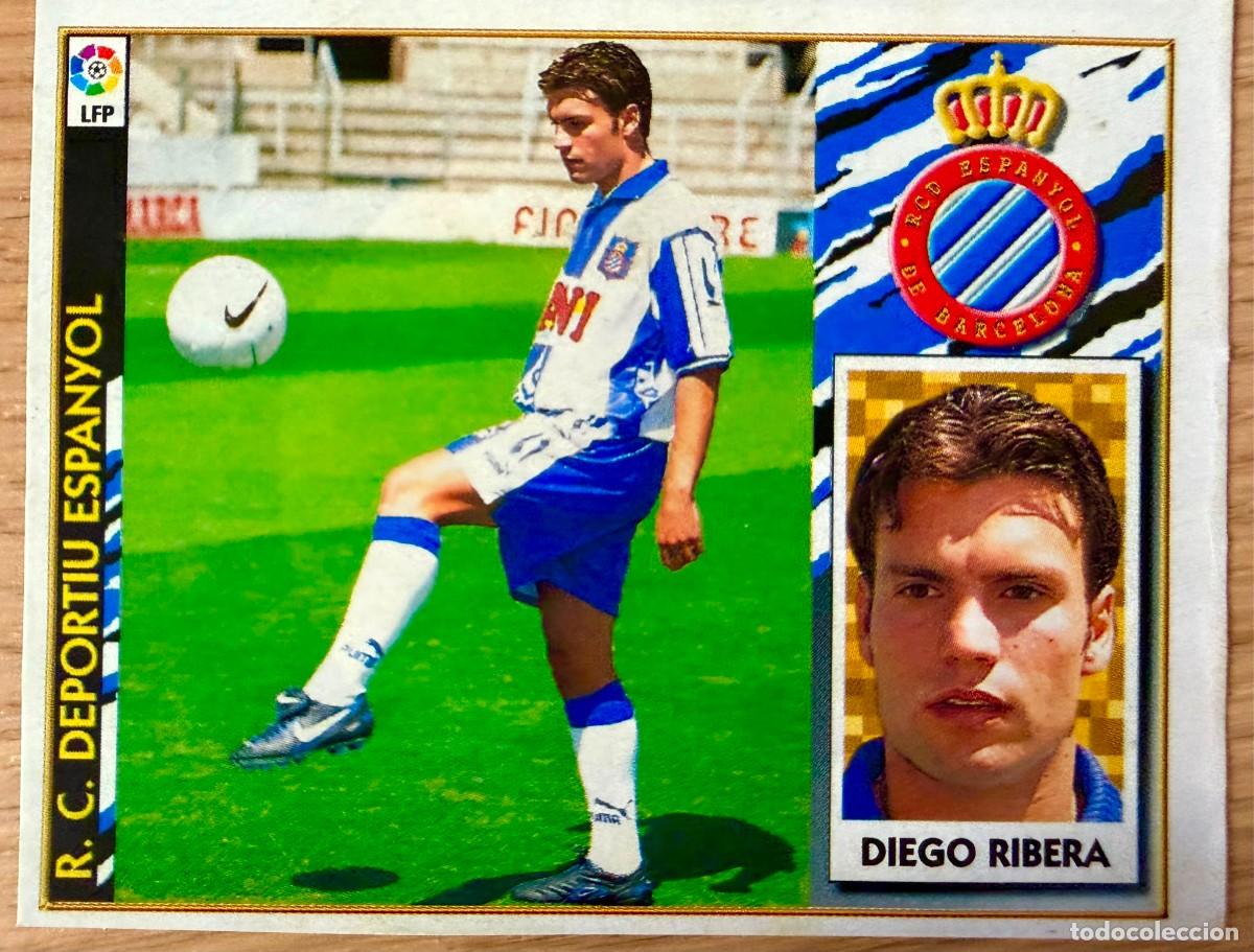 Cromos de f&uacute;tbol: DIEGO RIBERA FICHAJE 14 ESPANYOL ESPA&Ntilde;OL 97 98 1997 1998 LIGA EDICIONES ESTE RECORTADO STICKER