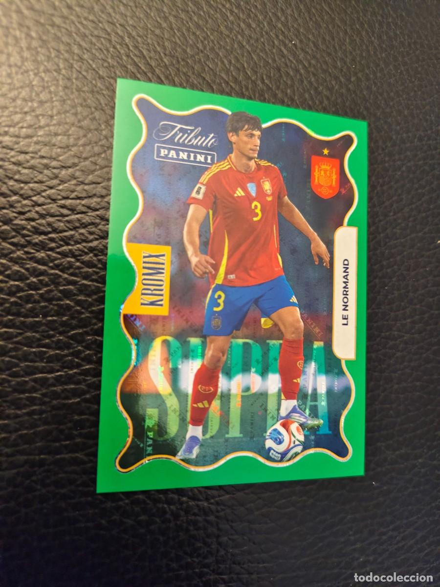 Cromos de f&uacute;tbol: KV73 LE NORMAND TRIBUTO ESPA&Ntilde;A 2010 2026 ESPA&Ntilde;A SUPRA KROMIX VERDE PANINI CAMPEONES MUNDIAL AAH