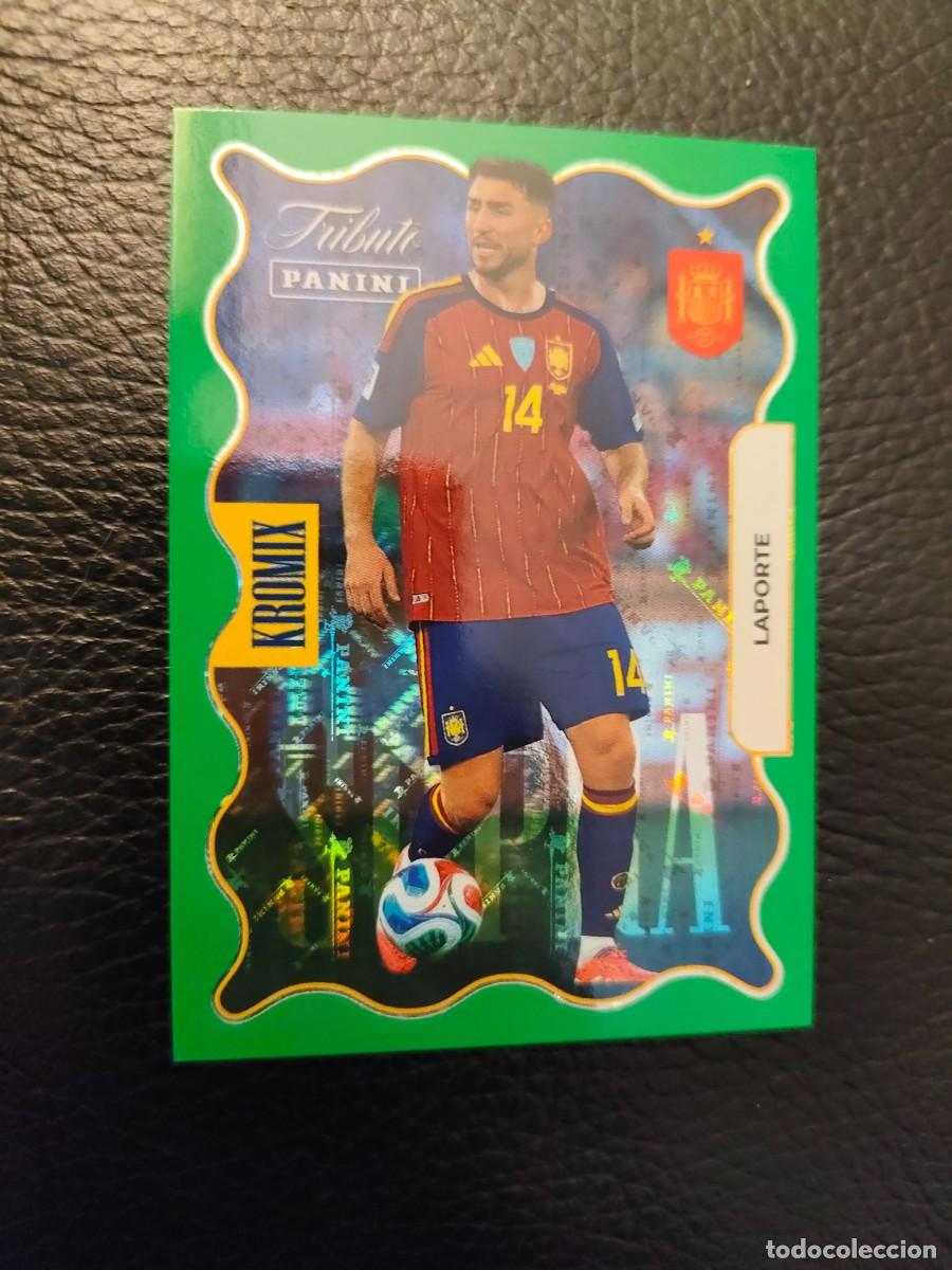 Cromos de f&uacute;tbol: KV74 LAPORTE TRIBUTO ESPA&Ntilde;A 2010 2026 ESPA&Ntilde;A SUPRA KROMIX VERDE PANINI CAMPEONES MUNDIAL AAH