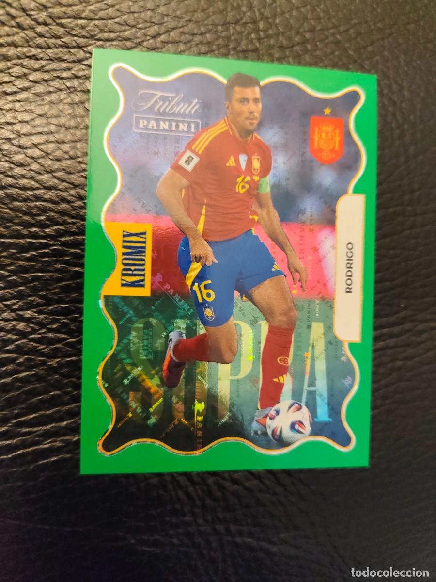 Cromos de f&uacute;tbol: KV76 RODRI TRIBUTO ESPA&Ntilde;A 2010 2026 ESPA&Ntilde;A SUPRA KROMIX VERDE PANINI CAMPEONES MUNDIAL AAH