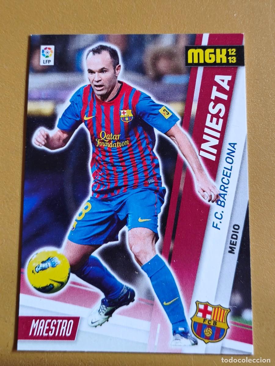 Cromos de f&uacute;tbol: iniesta, 2012 13 megacracks