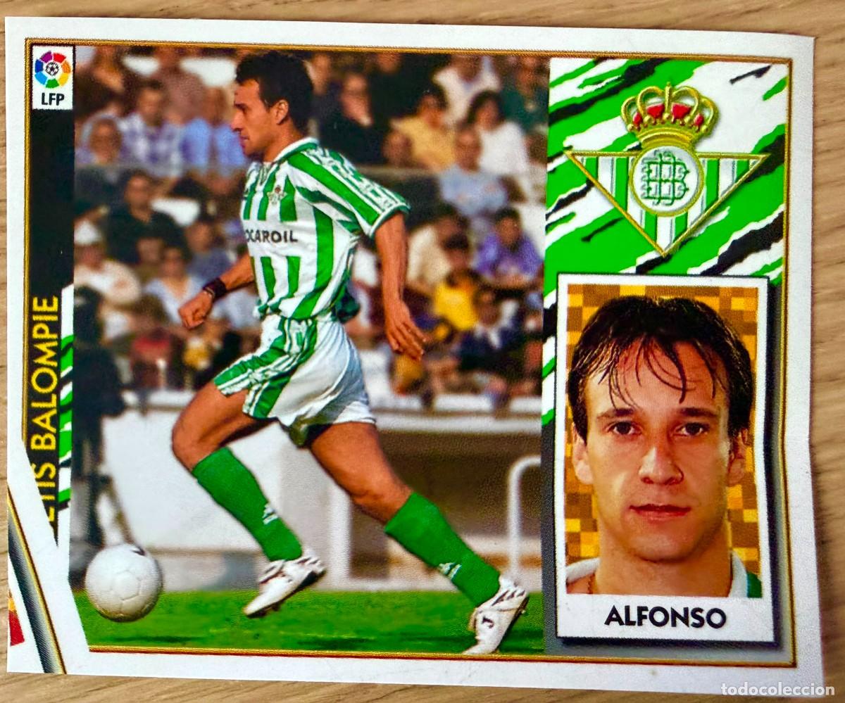 Cromos de f&uacute;tbol: ALFONSO REAL BETIS 97 98 1997 1998 LIGA EDICIONES ESTE RECORTADO PARTE TRASERA (LEER) STICKER
