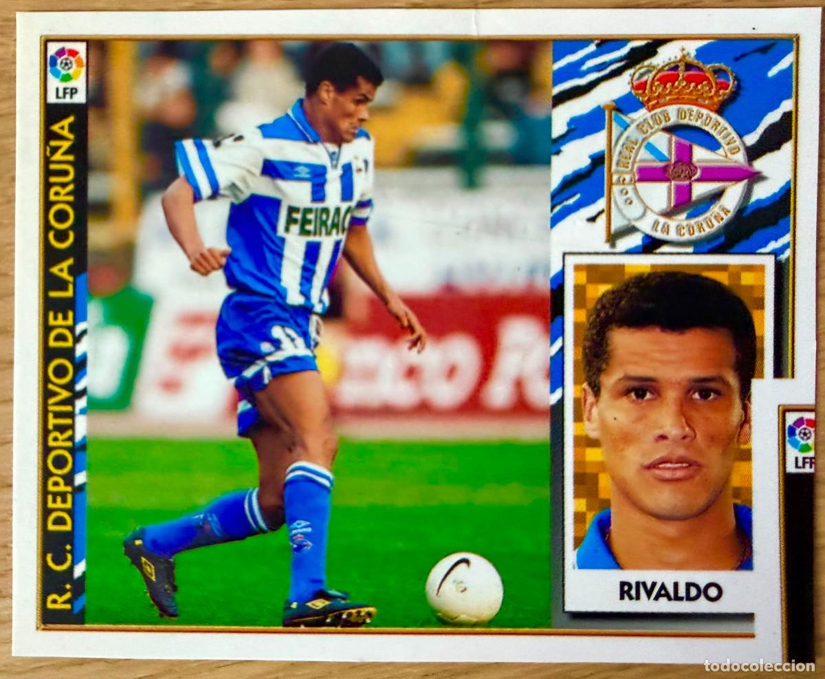 Cromos de f&uacute;tbol: RIVALDO DEPORTIVO CORU&Ntilde;A 97 98 1997 1998 LIGA EDICIONES ESTE RECORTADO PARTE TRASERA (LEER) STICKER
