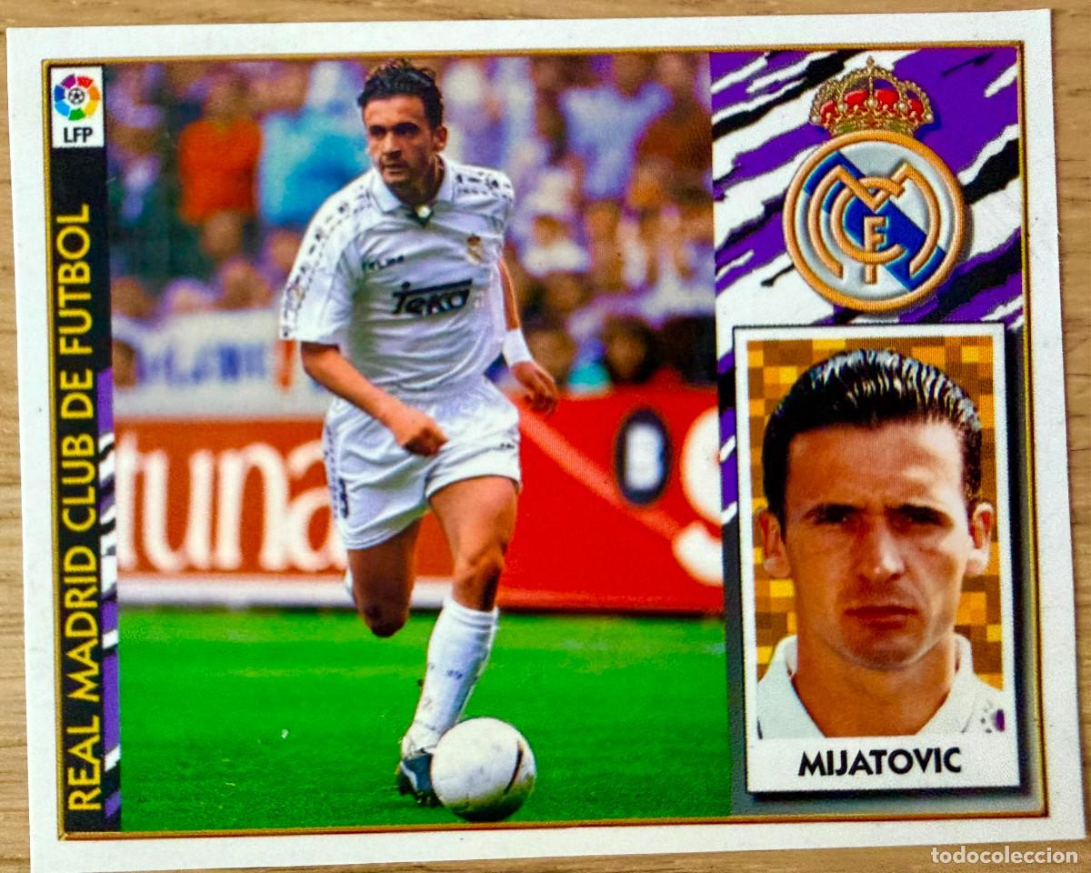 Cromos de f&uacute;tbol: MIJATOVIC REAL MADRID 97 98 1997 1998 LIGA EDICIONES ESTE RECORTADO PARTE TRASERA (LEER) STICKER