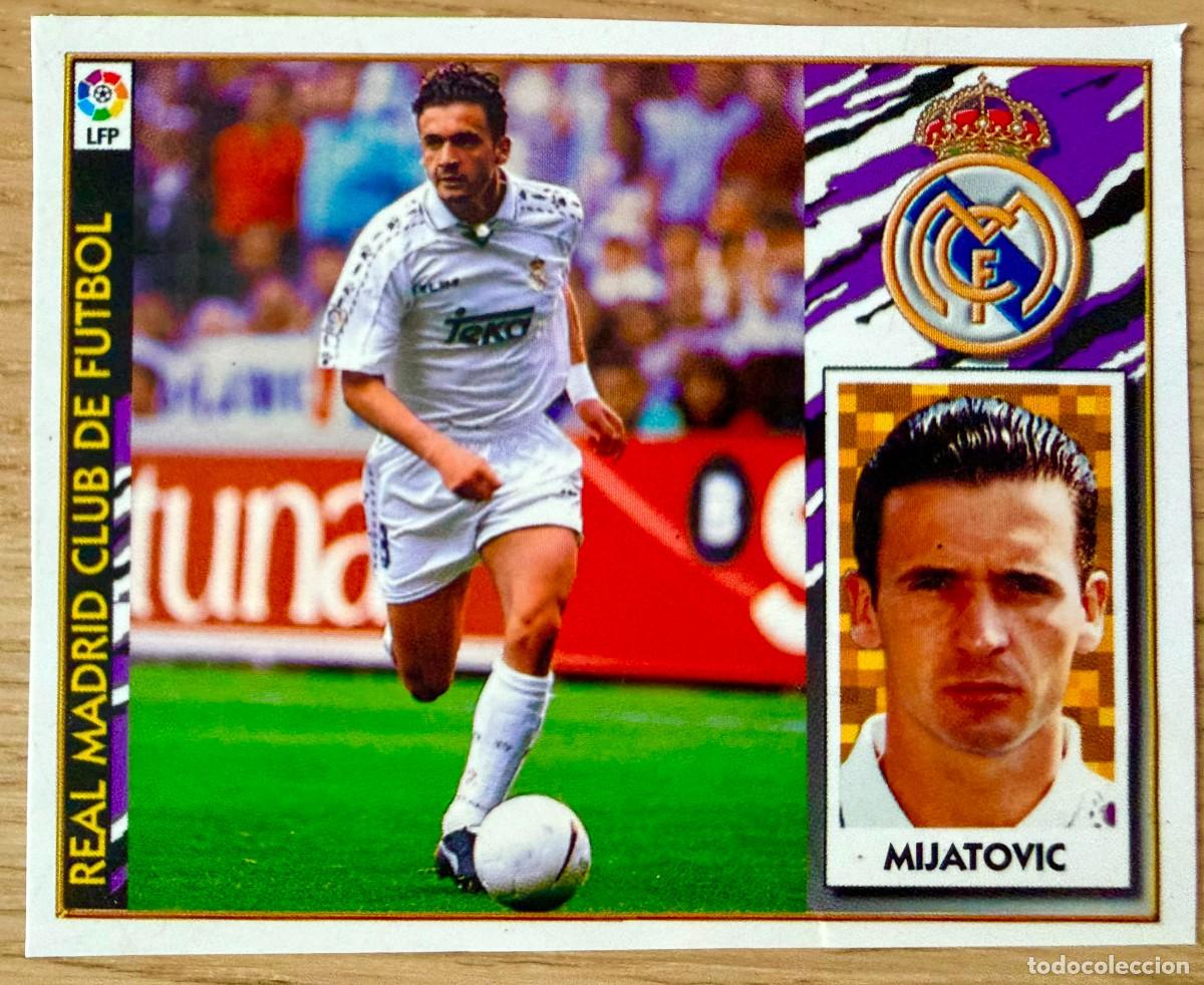 Cromos de f&uacute;tbol: MIJATOVIC REAL MADRID 97 98 1997 1998 LIGA EDICIONES ESTE RECORTADO PARTE TRASERA (LEER) STICKER