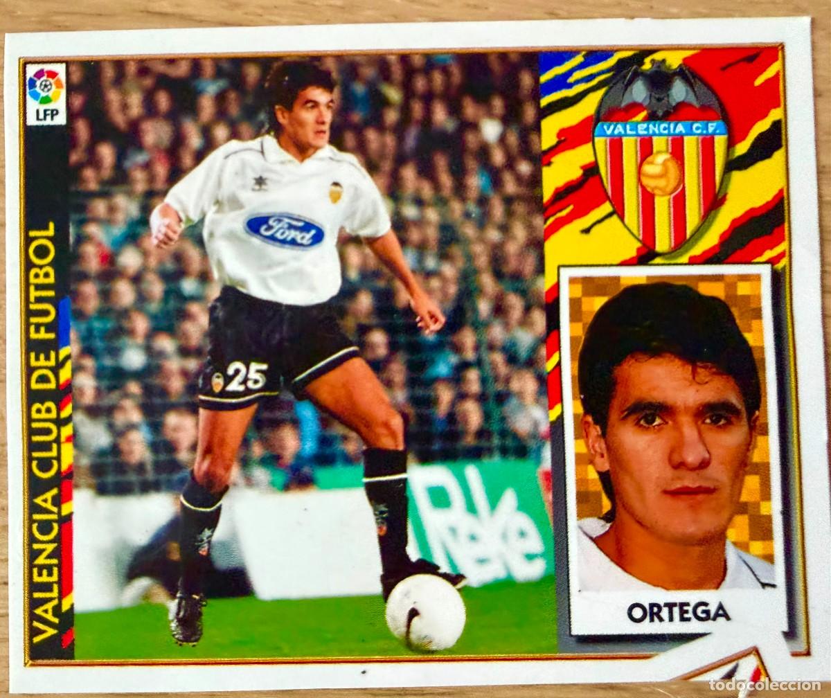 Cromos de f&uacute;tbol: ORTEGA VALENCIA 97 98 1997 1998 LIGA EDICIONES ESTE RECORTADO PARTE TRASERA (LEER) STICKER