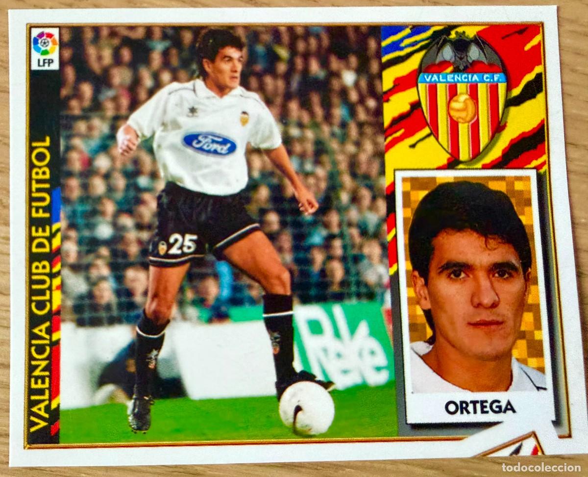 Cromos de f&uacute;tbol: ORTEGA VALENCIA 97 98 1997 1998 LIGA EDICIONES ESTE RECORTADO PARTE TRASERA (LEER) STICKER
