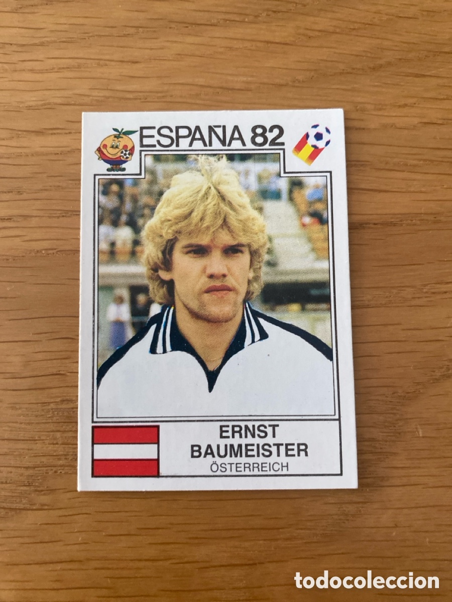 Cromos de f&uacute;tbol: Cromo panini mundial Espa&ntilde;a 82 n&uacute;mero 138 Baumeister - Sticker album world cup Spain 1982 Austria