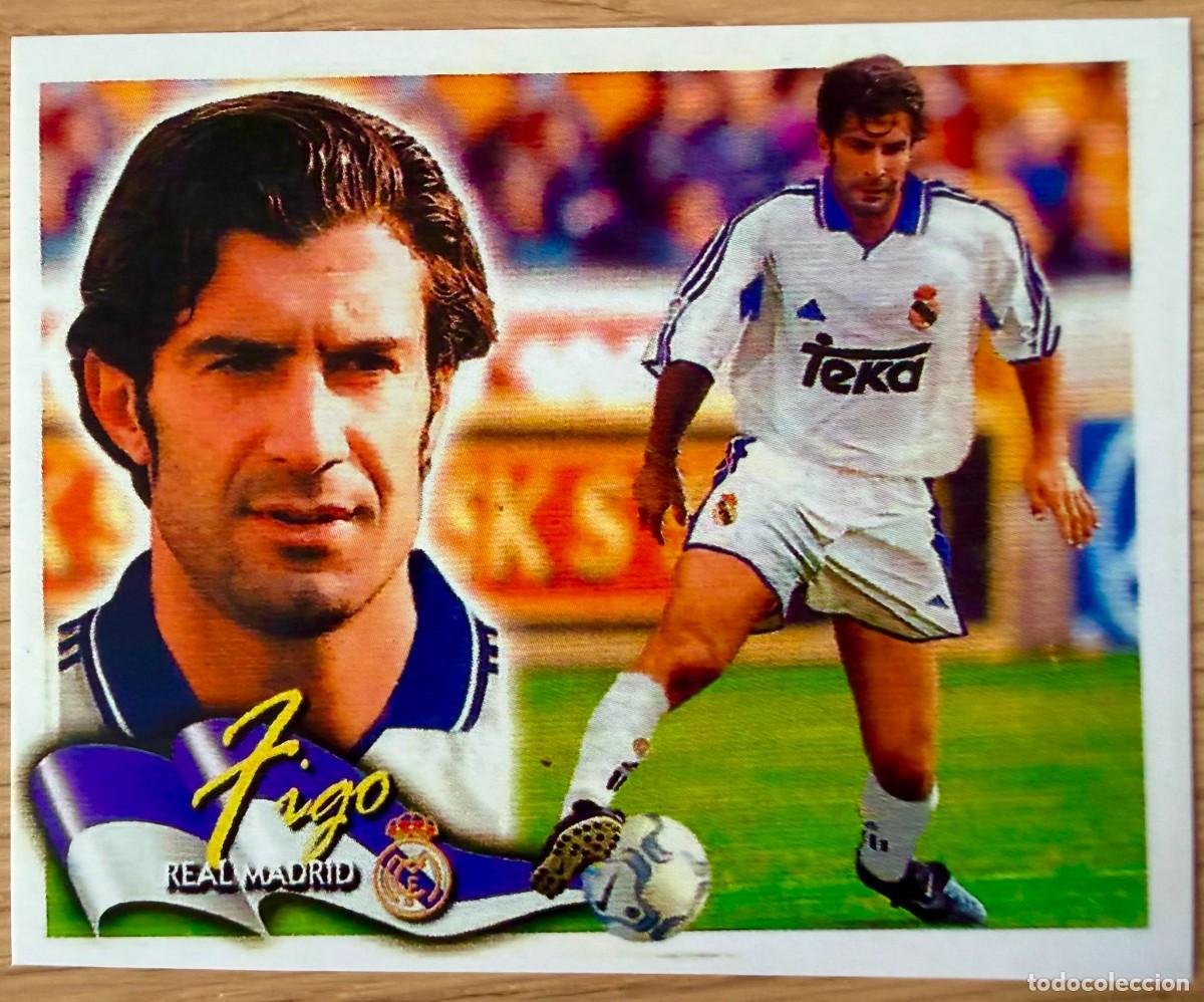 Cromos de f&uacute;tbol: FIGO COLOCA REAL MADRID 00 01 2000 2001 FACSIMIL VERSION ADHESIVO NUEVO SIN PEGAR LIGA ESTE (LEER)