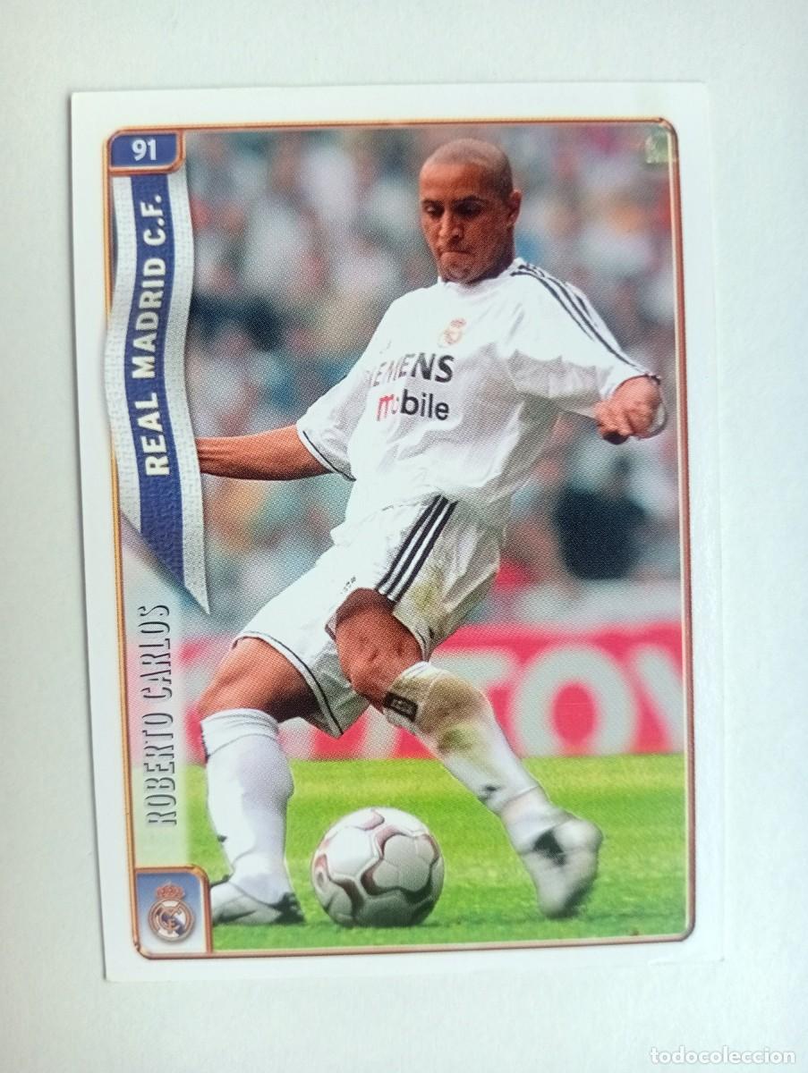 Cromos de f&uacute;tbol: CROMO FUTBOL REAL MADRID MUNDI CROMO 2004-2005: ROBERTO CARLOS
