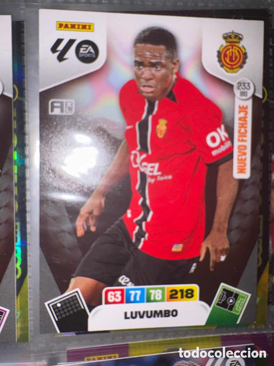 Cromos de f&uacute;tbol: Mallorca 233 bis LUVUMBO Adrenalyn 2025-26