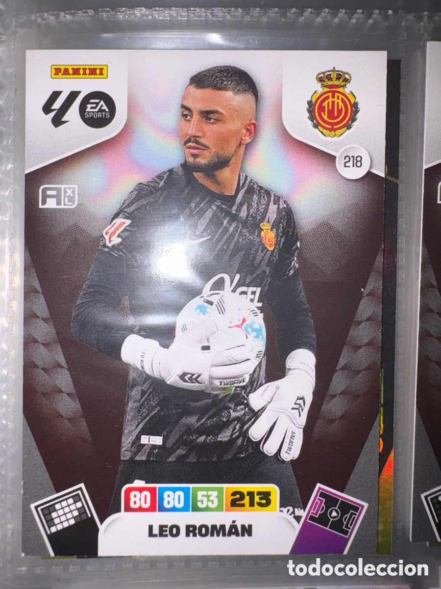 Cromos de f&uacute;tbol: 218 Leo Rom&aacute;n, RCD Mallorca, Panini Adrenalyn XL La Liga 2025 2026 25 26