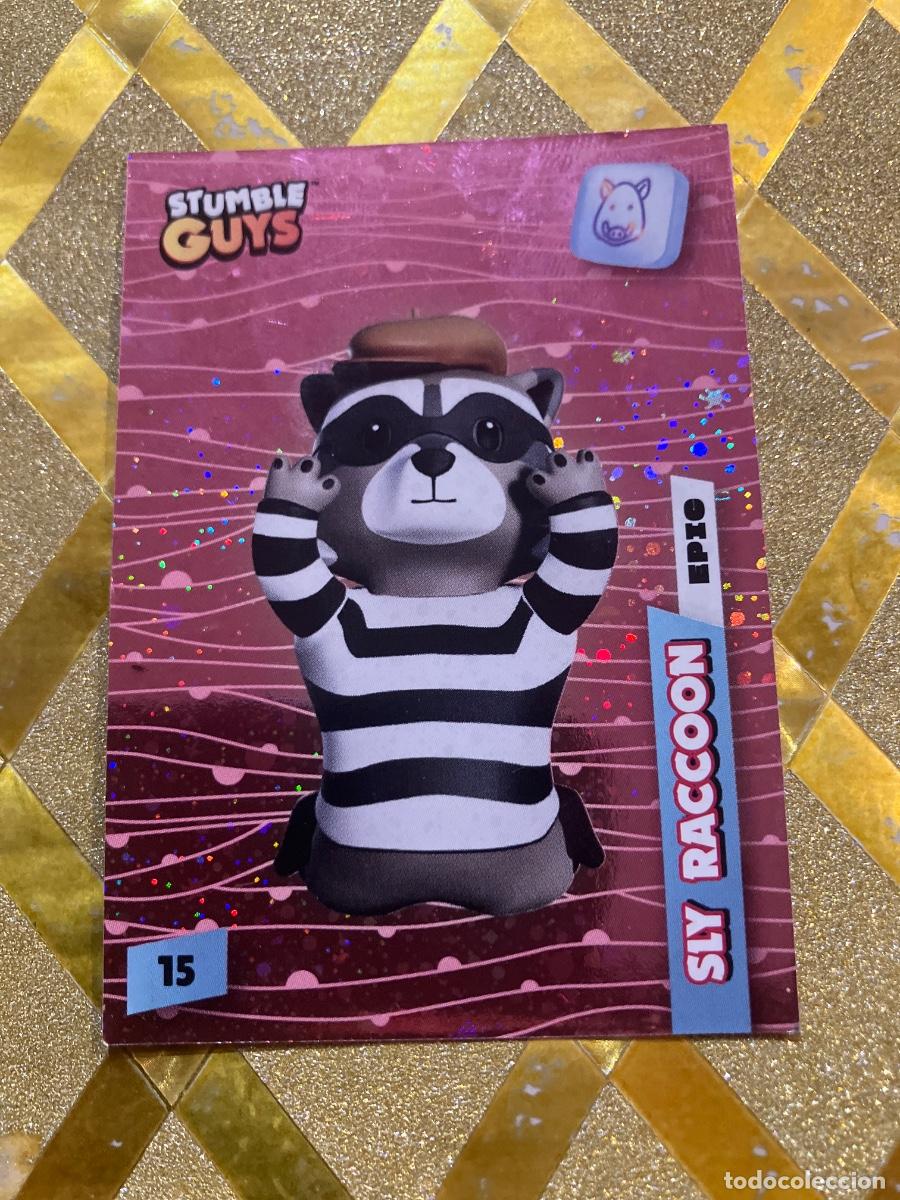 Cromos de f&uacute;tbol: CROMO NUMERO 15 SLY RACCOON STUMBLE GUYS PANINI !