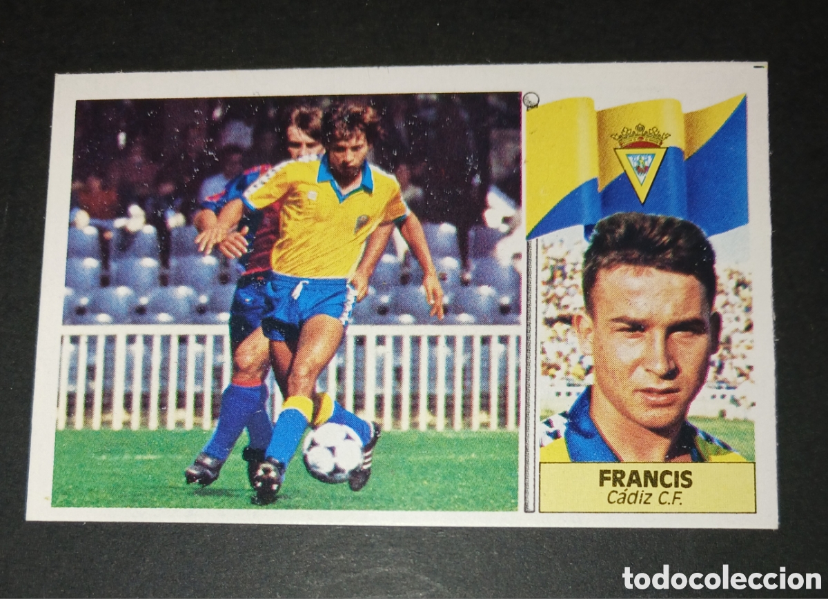 Fu&szlig;ball-Sticker: Cromo Francis - C&aacute;diz C.F. - Ediciones Este - Liga 1986/1987 (86/87) - Sin pegar / Nuevo