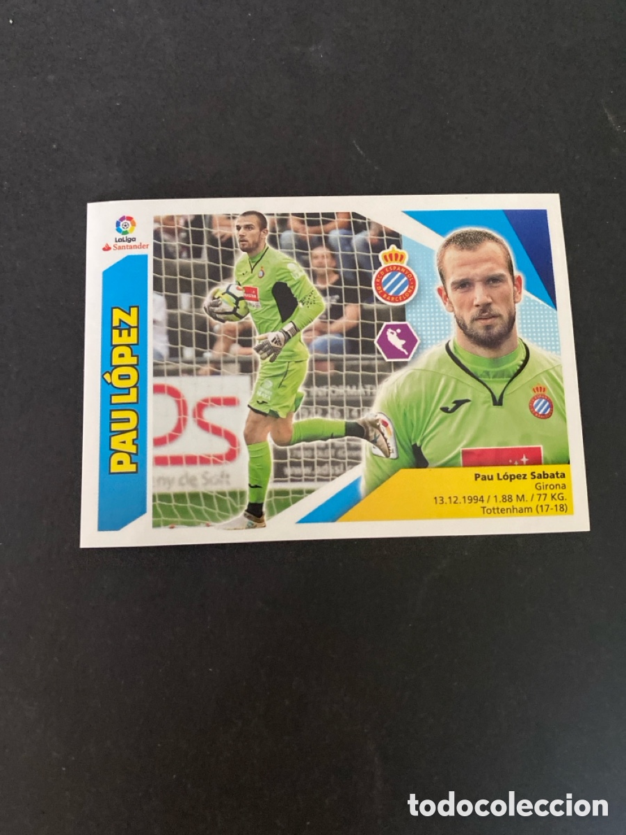 Cromos de f&uacute;tbol: Cromo liga 17/18 RCD Espanyol N* 2
