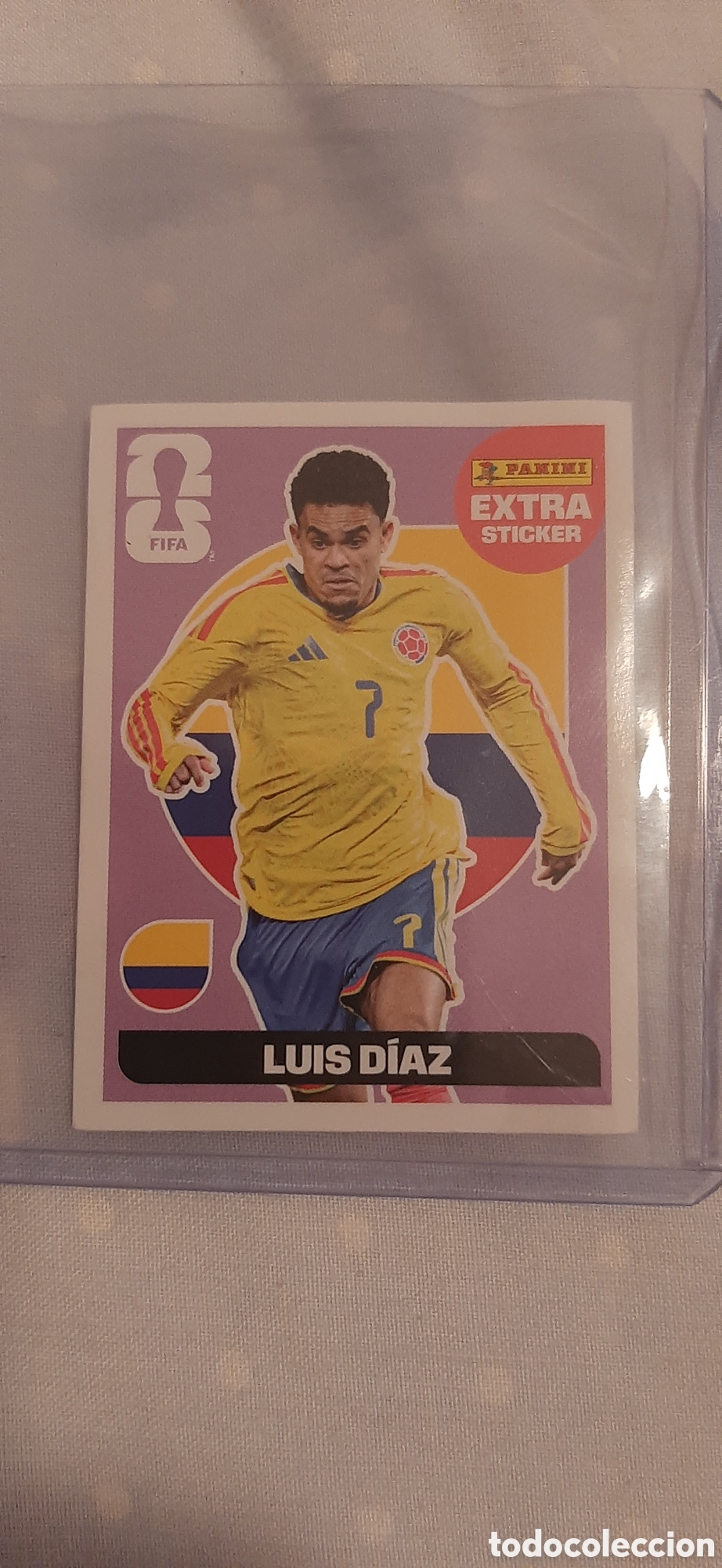 Fu&szlig;ball-Sticker: LUIS DIAZ COLOMBIA BASE MORADO EXTRA STICKER ⚽ PANINI FIFA MUNDIAL WORLD CUP 26 2026 STICKER ⚽