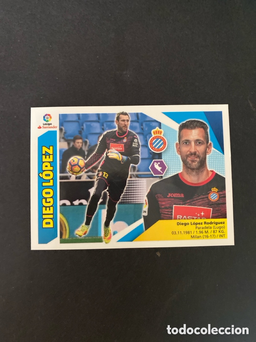 Cromos de f&uacute;tbol: Cromo liga 17/18 RCD Espanyol N&uacute;mero 1