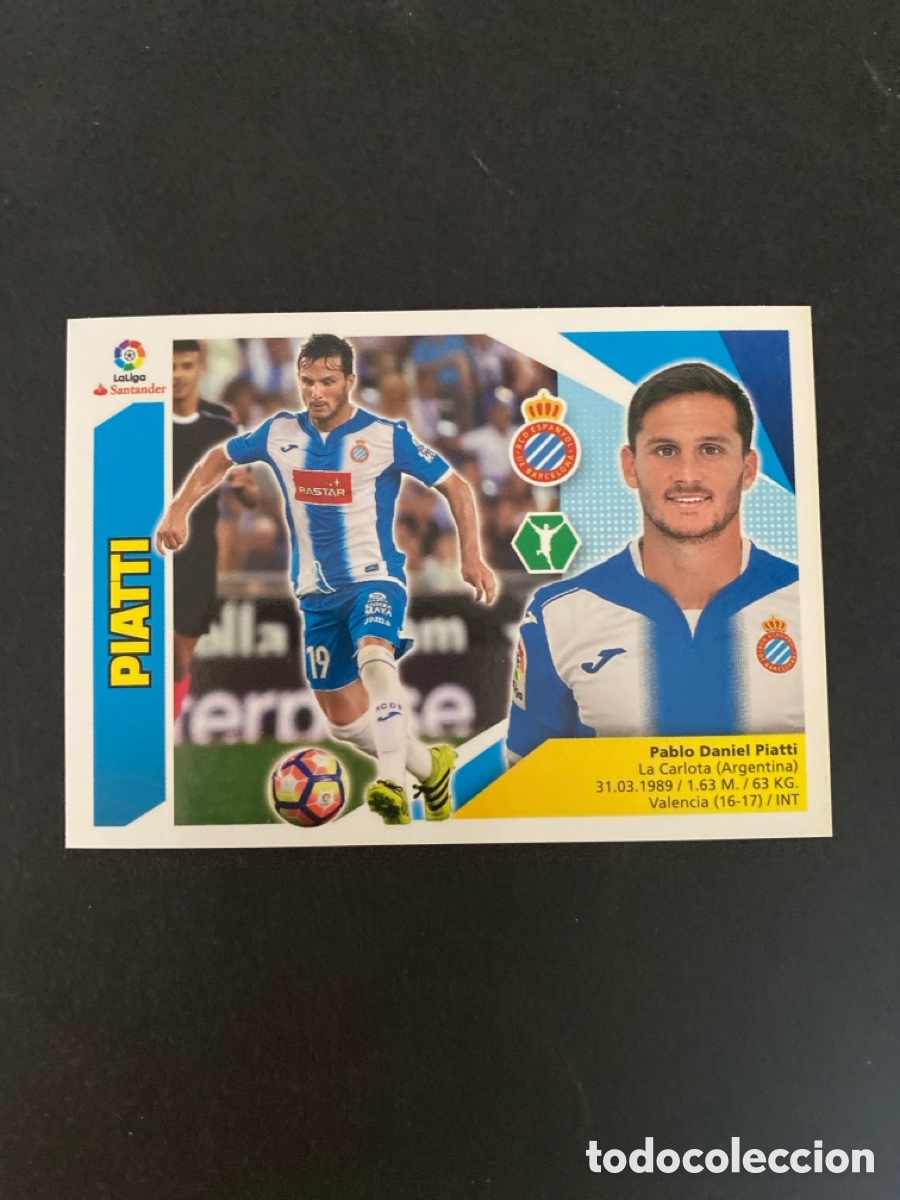 Cromos de f&uacute;tbol: Cromo 17/18 RCD Espanyol N* 16