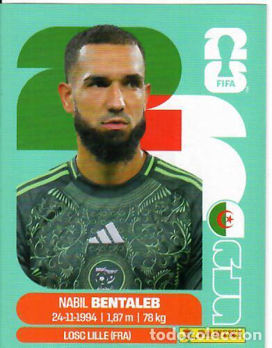 Cromos de f&uacute;tbol: CROMO PANINI MUNDIAL WORLD CUP 2026 - ALG12 ALG 12 - BENTALEB - ARGELIA