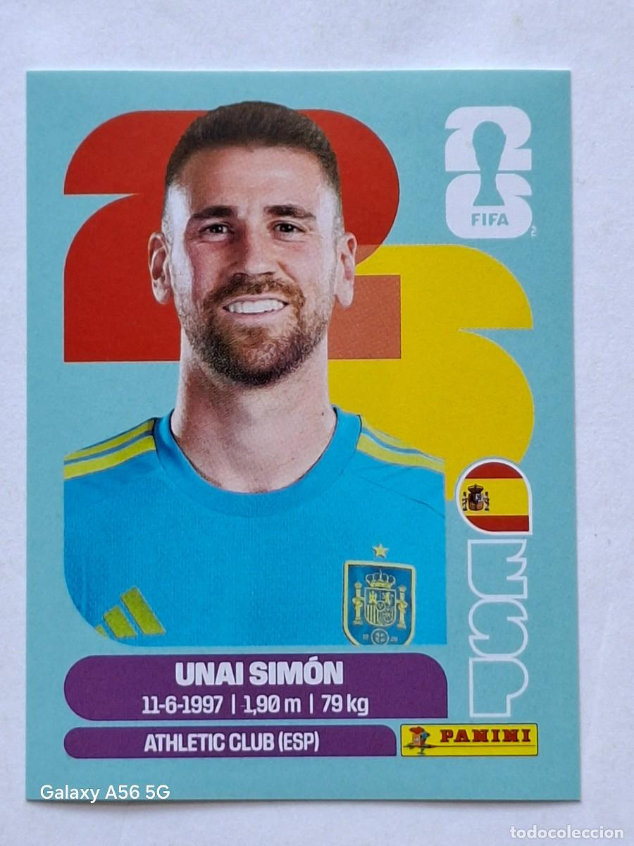 Cromos de f&uacute;tbol: $ #ESP 2 UNAI SIMON (Spain) - Panini FIFA World Cup 2026 Sticker