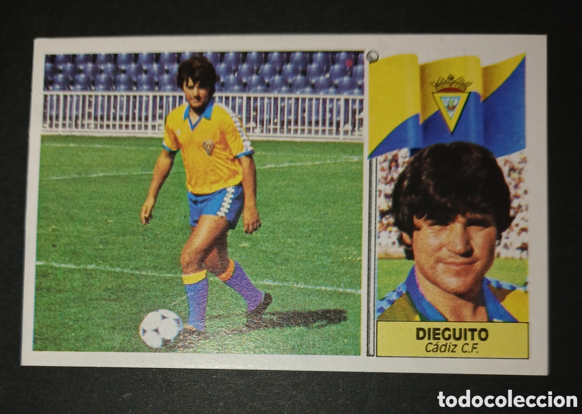 Cromos de f&uacute;tbol: CROMO DIEGUITO C&Aacute;DIZ C.F. EDICIONES ESTE LIGA 86/87 (1986 1987) NUNCA PEGADO SIN PEGAR
