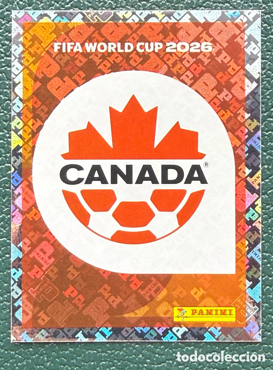 Figurine di Calcio: CAN 1 ESCUDO CANADA CROMOS ALBUM FIFA WORLD CUP MUNDIAL 2026 PANINI