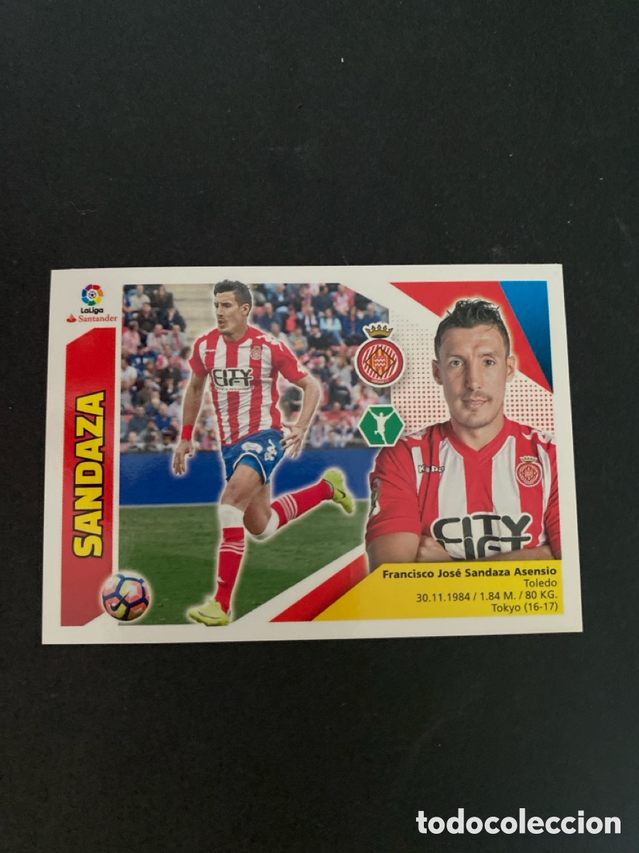 Cromos de f&uacute;tbol: Cromo liga 17/18 Girona FC N* 16