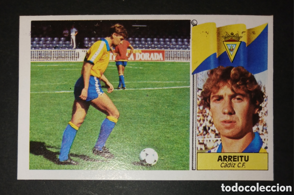 Cromos de f&uacute;tbol: Cromo Arreitu C&aacute;diz C.F. Ediciones Este Liga 1986 1987 (86/87) - Nuevo Sin Pegar