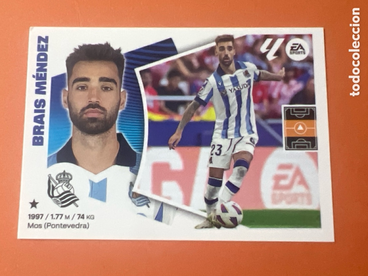 Cromos de f&uacute;tbol: C7198. CROMO - LIGA 2024 25 - 14 BRAIS M&Eacute;NDEZ
