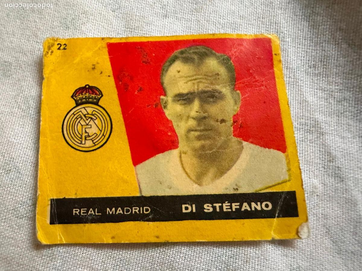 Cromos de f&uacute;tbol: Cromo de f&uacute;tbol di stefano a&ntilde;os 50/60